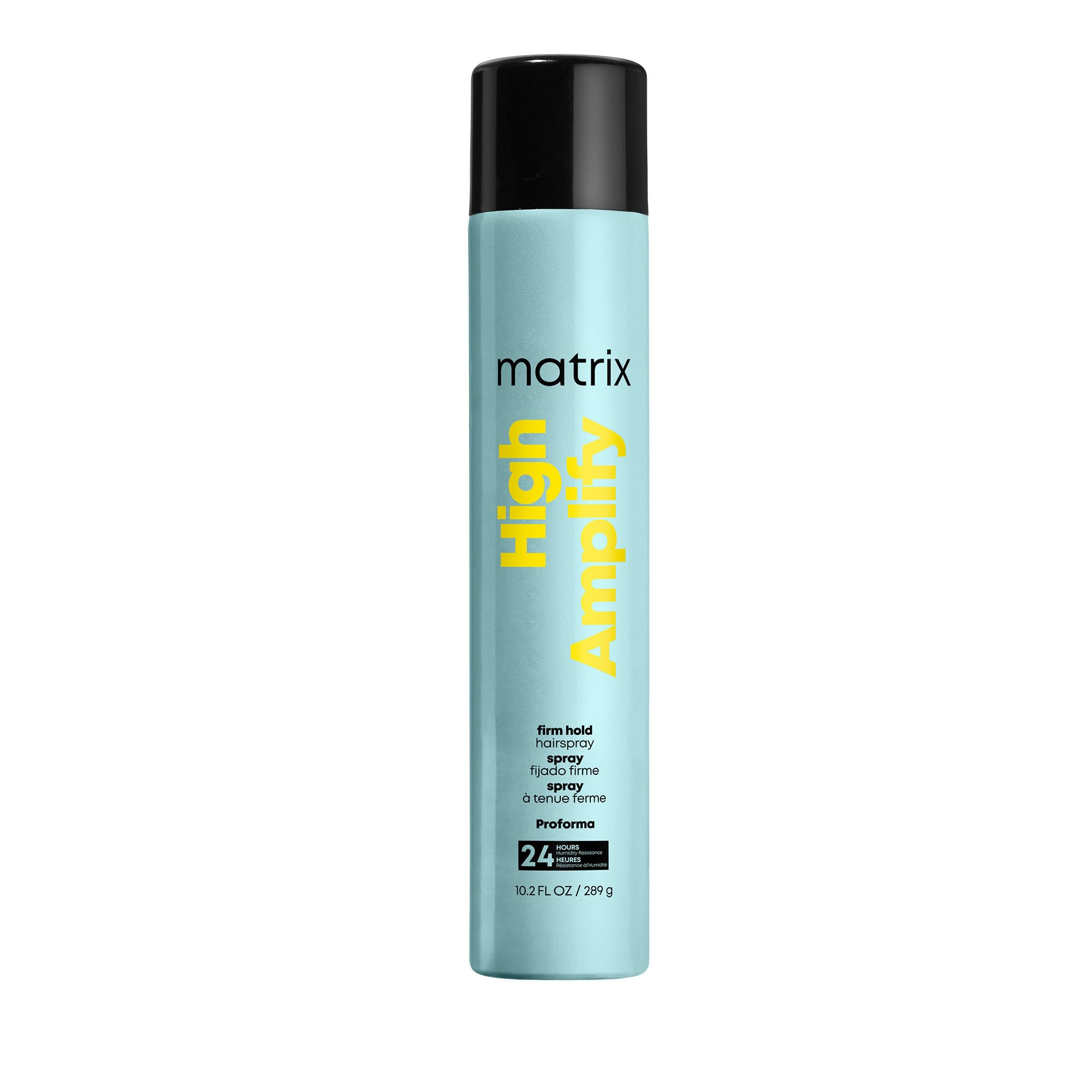 Matrix High Amplify ProForma bottle spray in action for ultra-fast drying