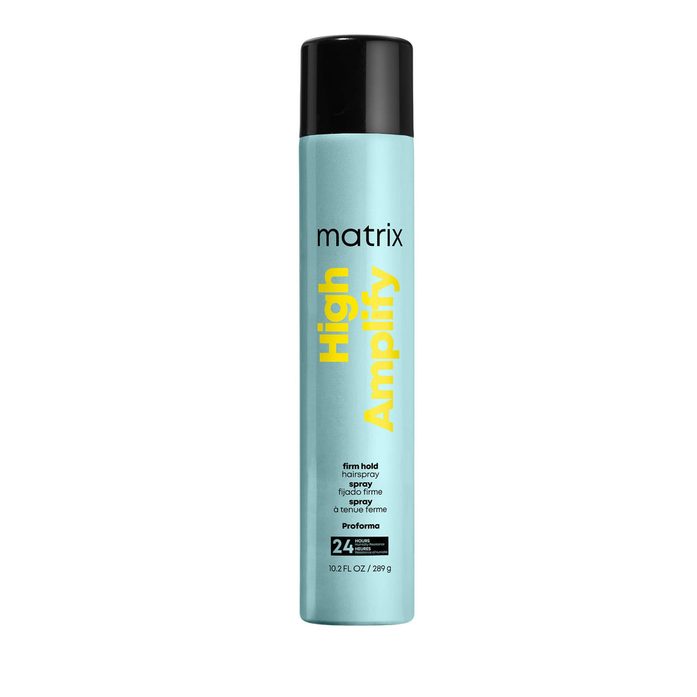 Matrix High Amplify ProForma bottle spray in action for ultra-fast drying