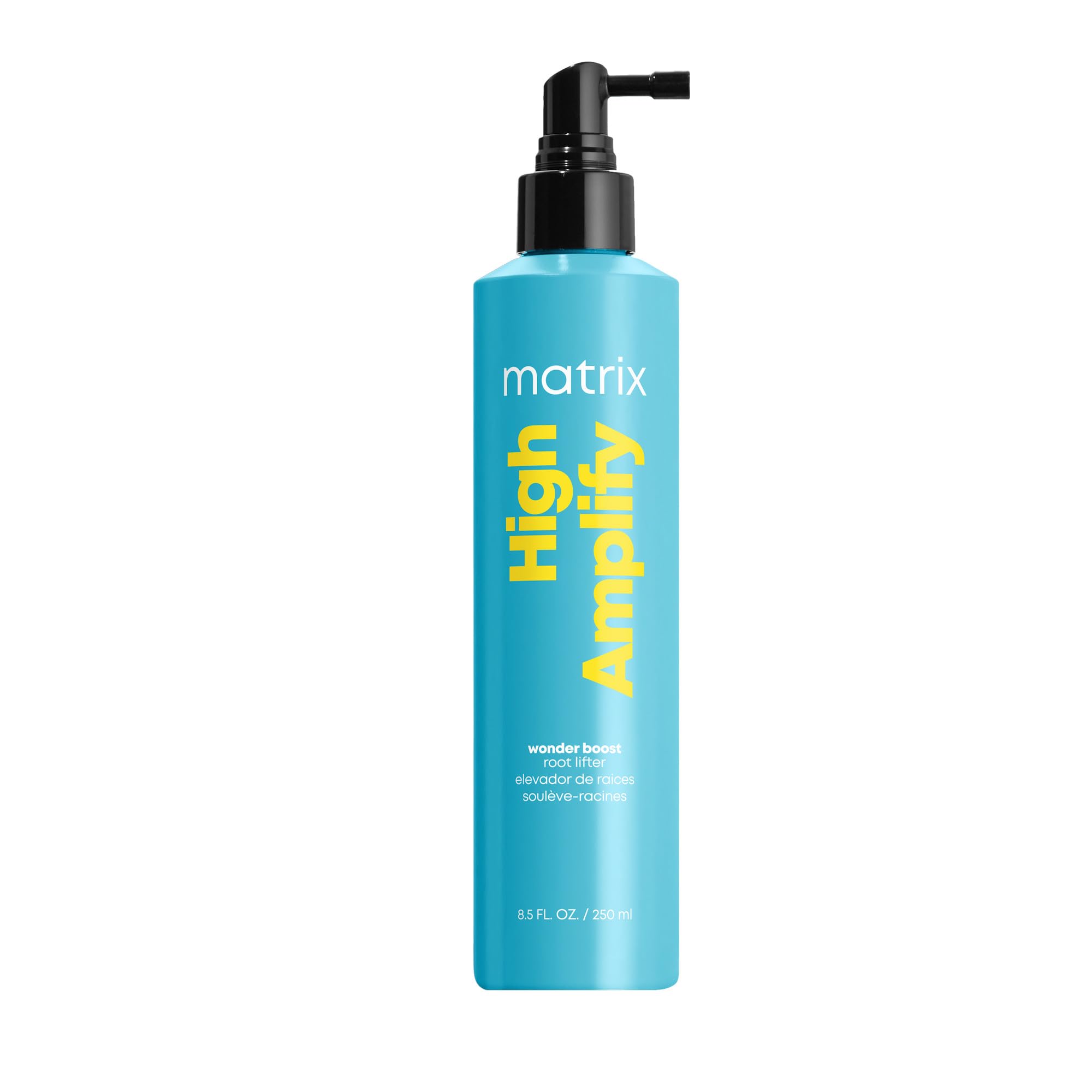 Matrix High Amplify Wonder Boost root lifter spray for precise scalp lift.