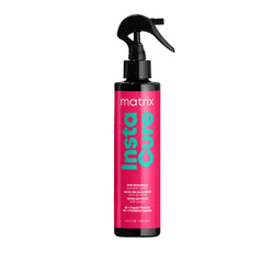 MATRIX Instacure porosity spray bottle highlighting anti-breakage and detangling benefits