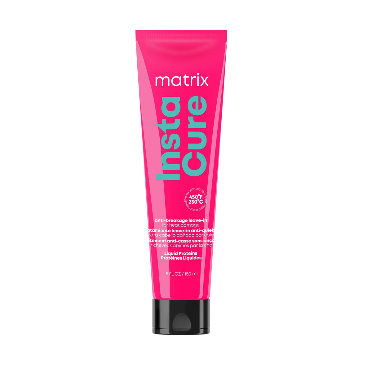 Matrix Instacure bottle pour showing easy, mess-free application.
