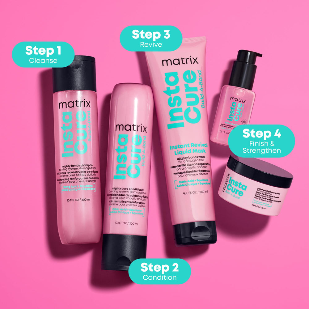 Matrix Instacure Build-A-Bond Billion Bond Oil, apto para todo tipo de cabello.