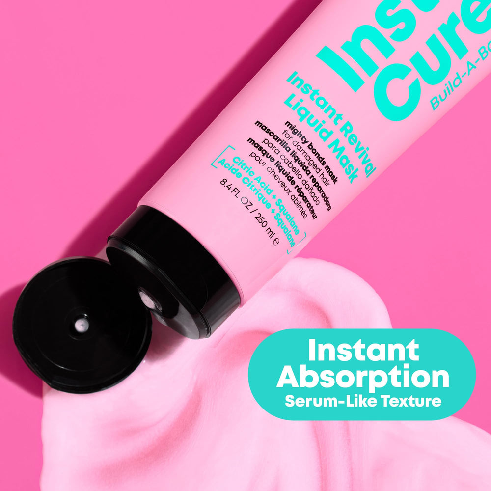 Matrix Instacure Vegan Sulfate-Free label communicates clean, ethical formula