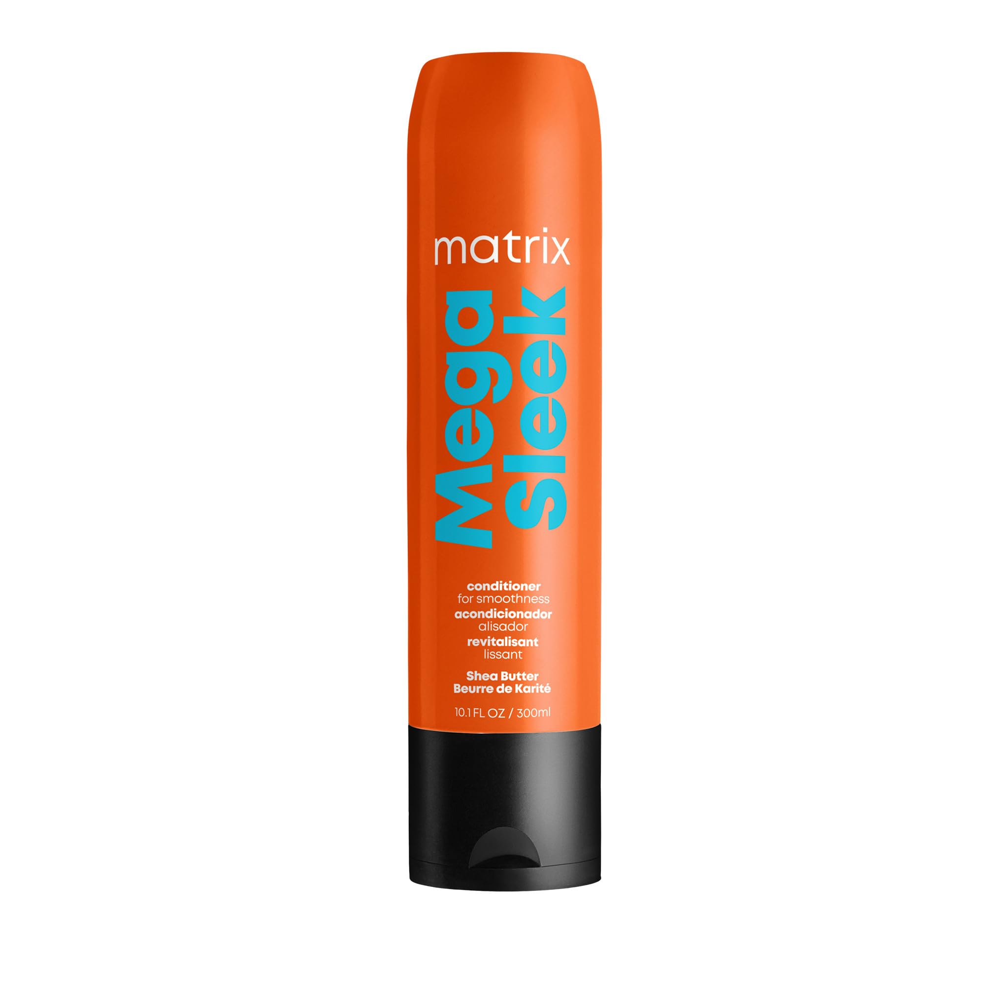 Matrix Mega Suave: Acondicionador alisado en botella para cabello suave y manejable.