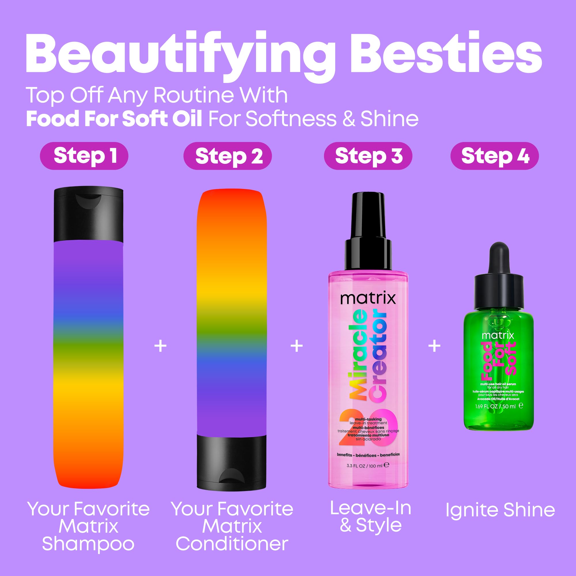 Matrix Miracle Creator Leave-In Frizz Control delivers sleek, frizz-free hair