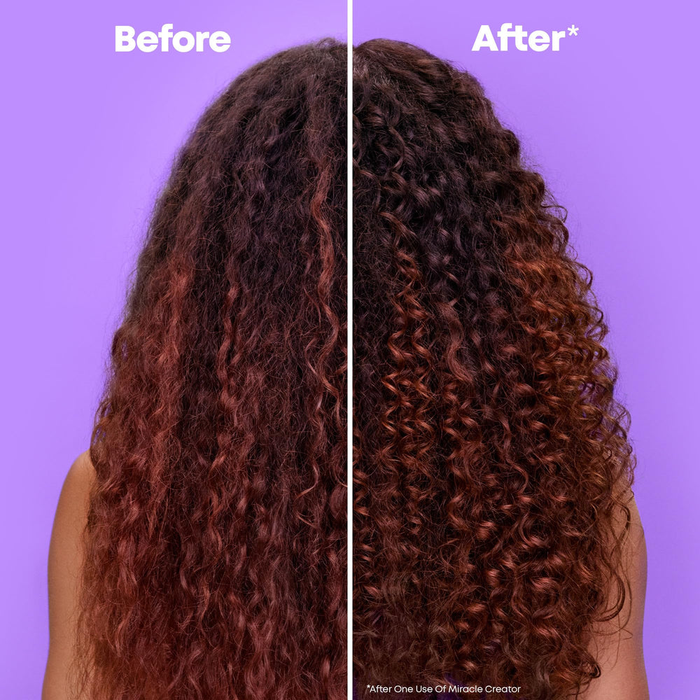Matrix Miracle Creator leave-in heat-protection shields hair up to 450°F during styling