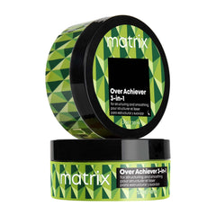 Matrix Styling Over Achiever 3-in-1 Wax bottle pour demonstrates creamy texture and grip.