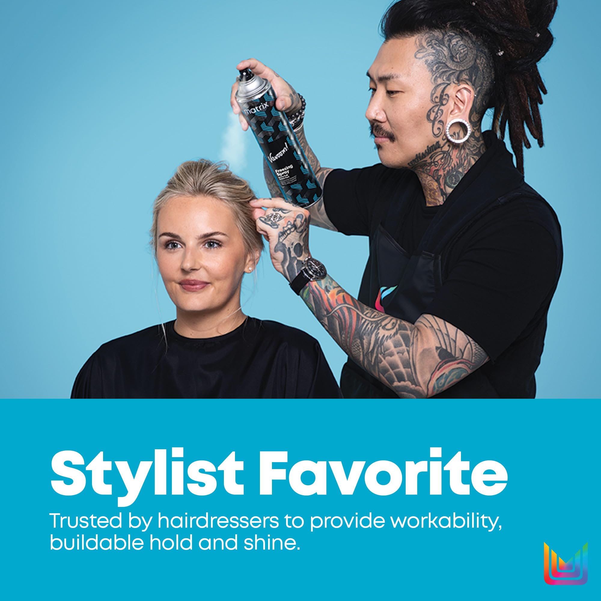 Matrix Vavoom hairspray lifts roots for added volume.