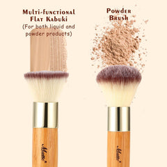 Matto round kabuki brush head for flawless powder blending