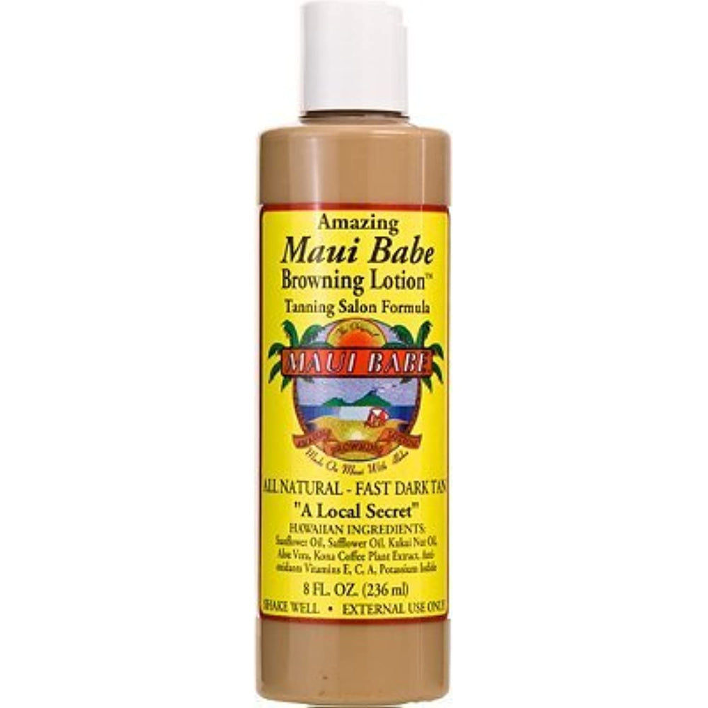 Maui Babe Fórmula de salón bronceado: botella de 8 oz para un bronceado intenso.