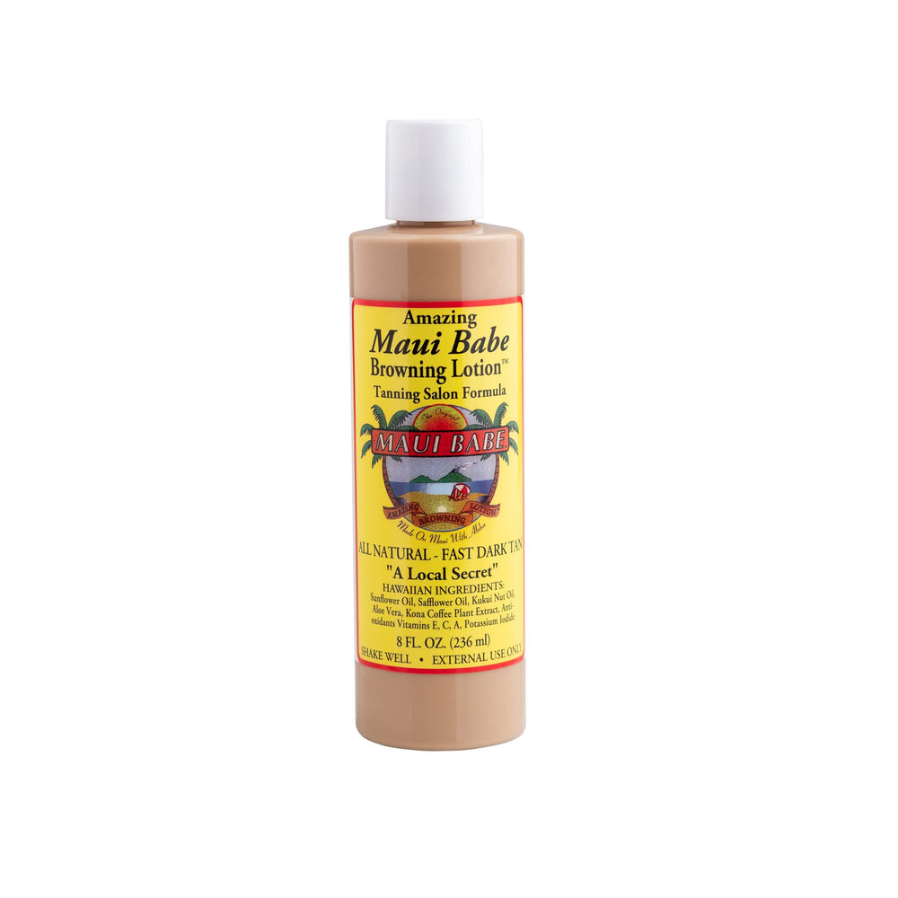 Maui Babe Fórmula de salón bronceado: envase cómodo para uso en cabina.