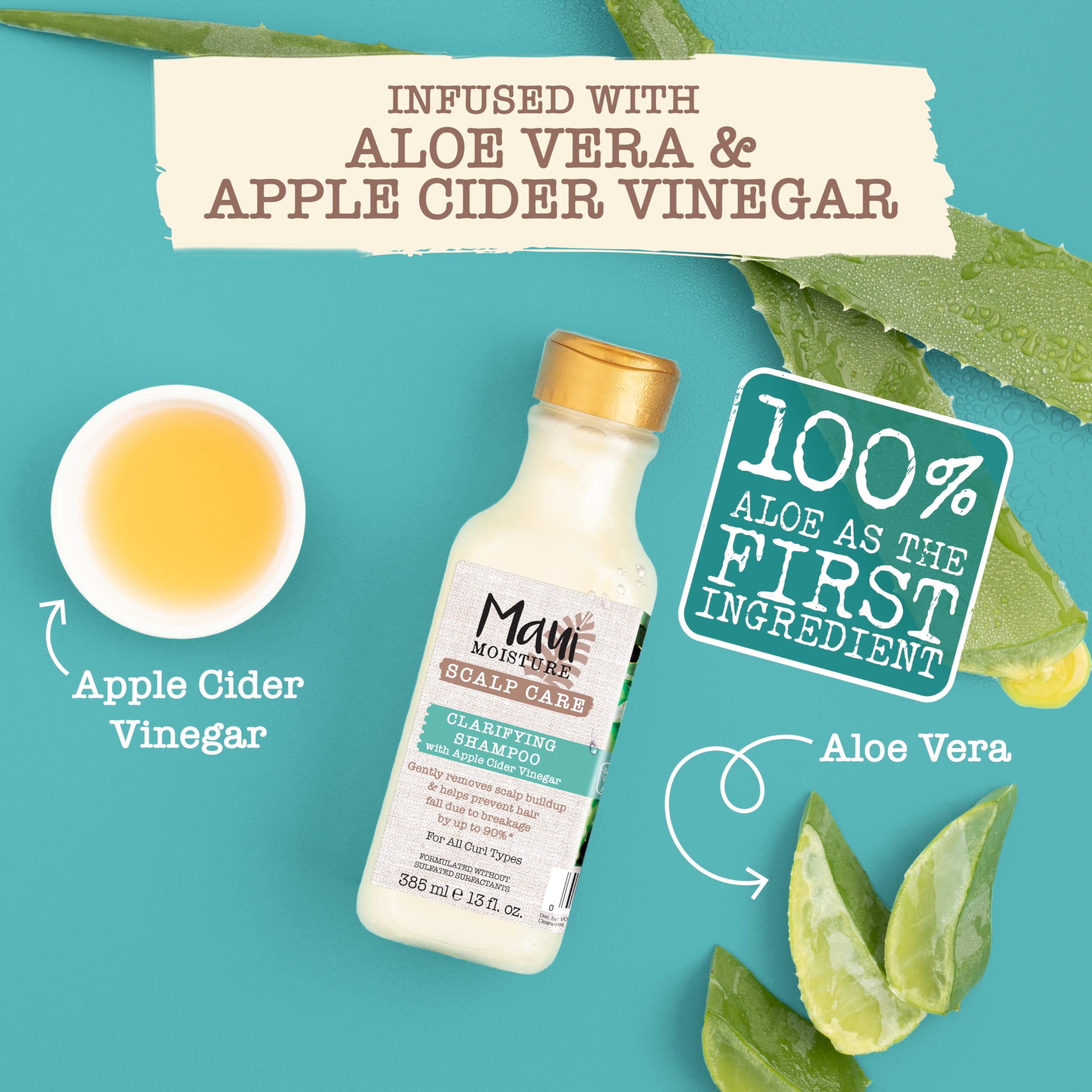 Maui Moisture aloe vera first ingredient highlights soothing hydration