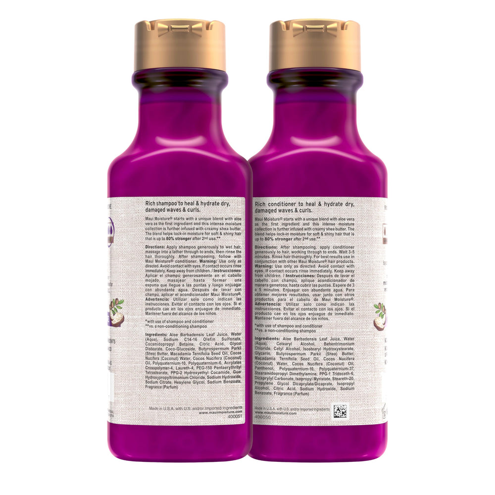 Champú y acondicionador aptos para cabello teñido de Maui Moisture.