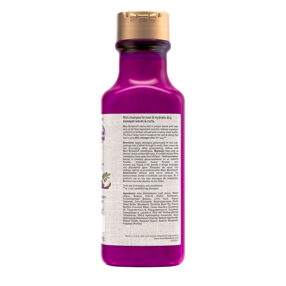 Rizos definidos con Maui Moisture Heal & Hydrate, apto para cabello balanceado a grueso.