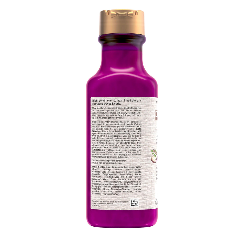 Envase de 13 onzas facilita uso diario del acondicionador Maui Moisture.
