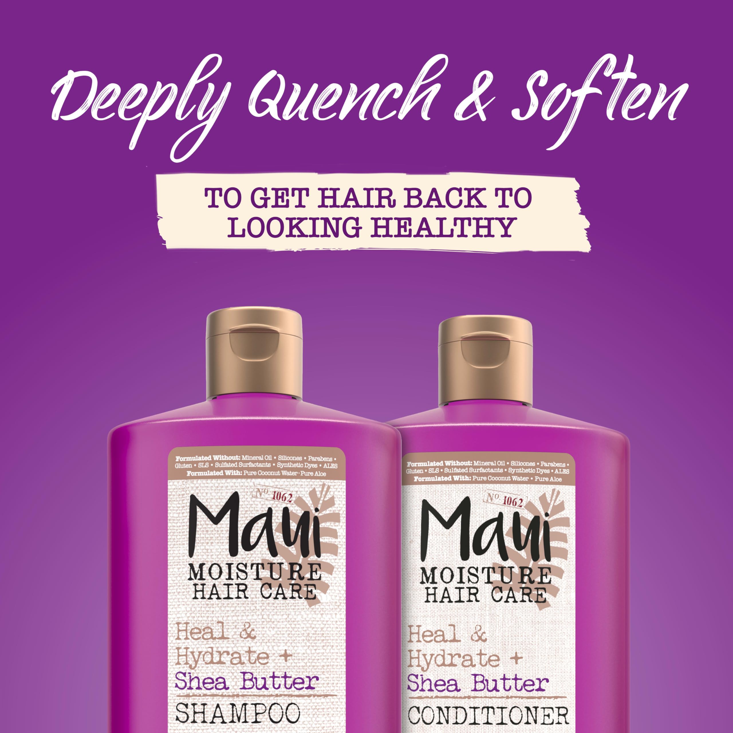 Mezcla de aceites coco y macadamia en acondicionador Heal & Hydrate