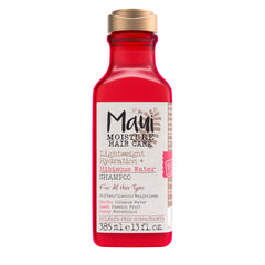 Maui Moisture Lightweight Hydration Hibiscus Shampoo bottle showing curl-softening formula
