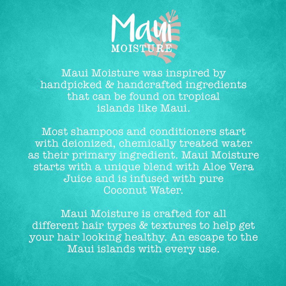 Rutina con acondicionador Maui Moisture para rizos definir y lograr brillo.