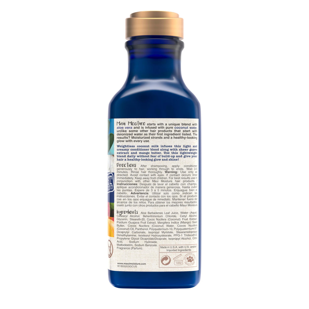 Rutina diaria de cuidado capilar con Maui Moisture para cabello teñido.