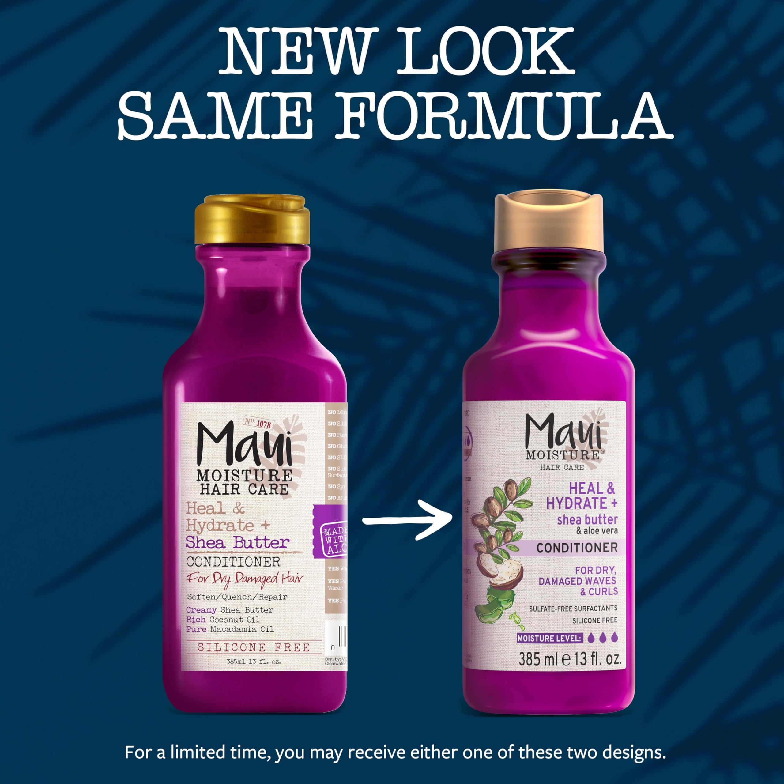 Rizos rizados y definidos mostrados tras aplicar el acondicionador Maui Moisture.