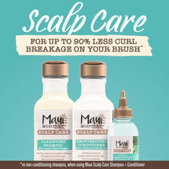 Maui Moisture Scalp Care lather demonstrates gentle cleansing for curls