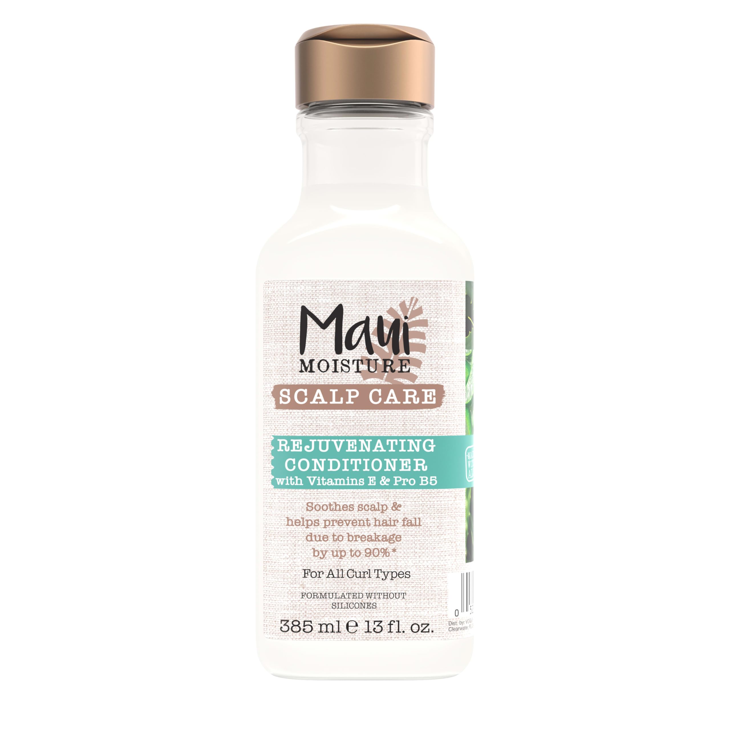 Maui Moisture Scalp Care Rejuvenating Conditioner bottle showcasing soothing formula for soft curls.