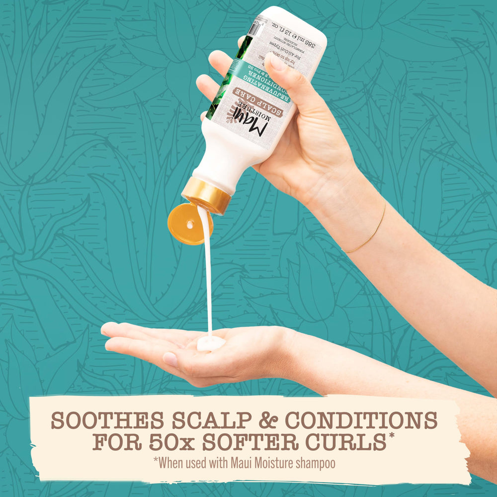 Maui Moisture Silicone-free formula label emphasizing clean, mineral oil-free conditioning.