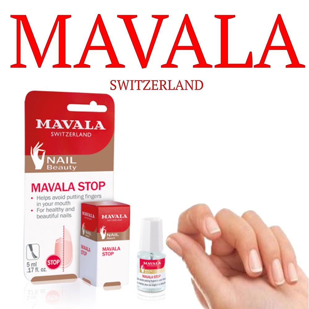 Mavala Stop con acabado transparente para uñas más cuidadas.