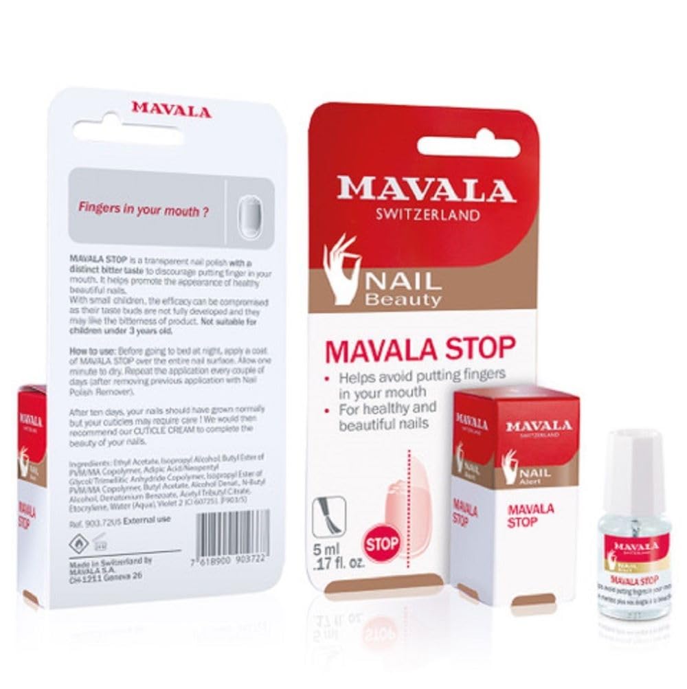 Mavala Stop: aplicación fácil con pincel para evitar morder uñas.