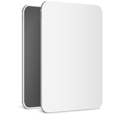 Mavoro 7x9 magnetic locker mirror on metal surface with a clear reflection.