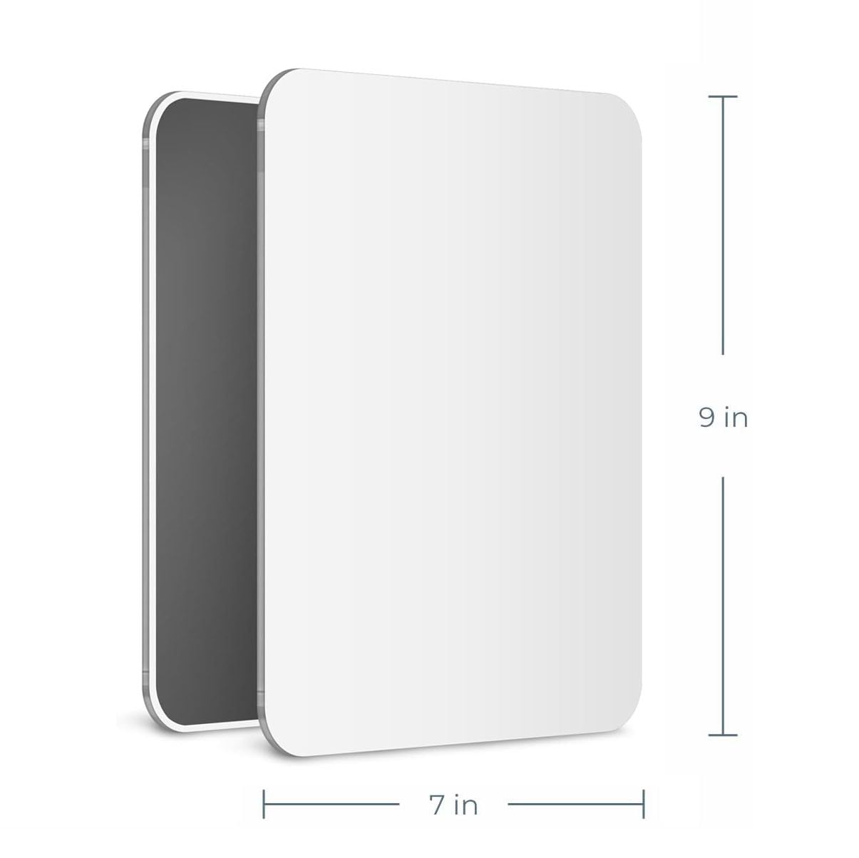 Mavoro acrylic non-breakable mirror shown in a locker for safe, shatterproof viewing.