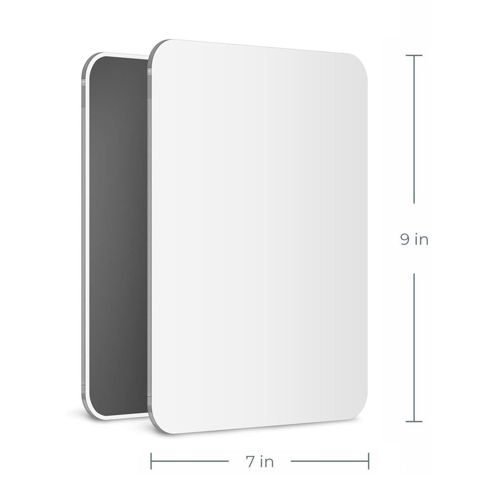 Mavoro acrylic non-breakable mirror shown in a locker for safe, shatterproof viewing.