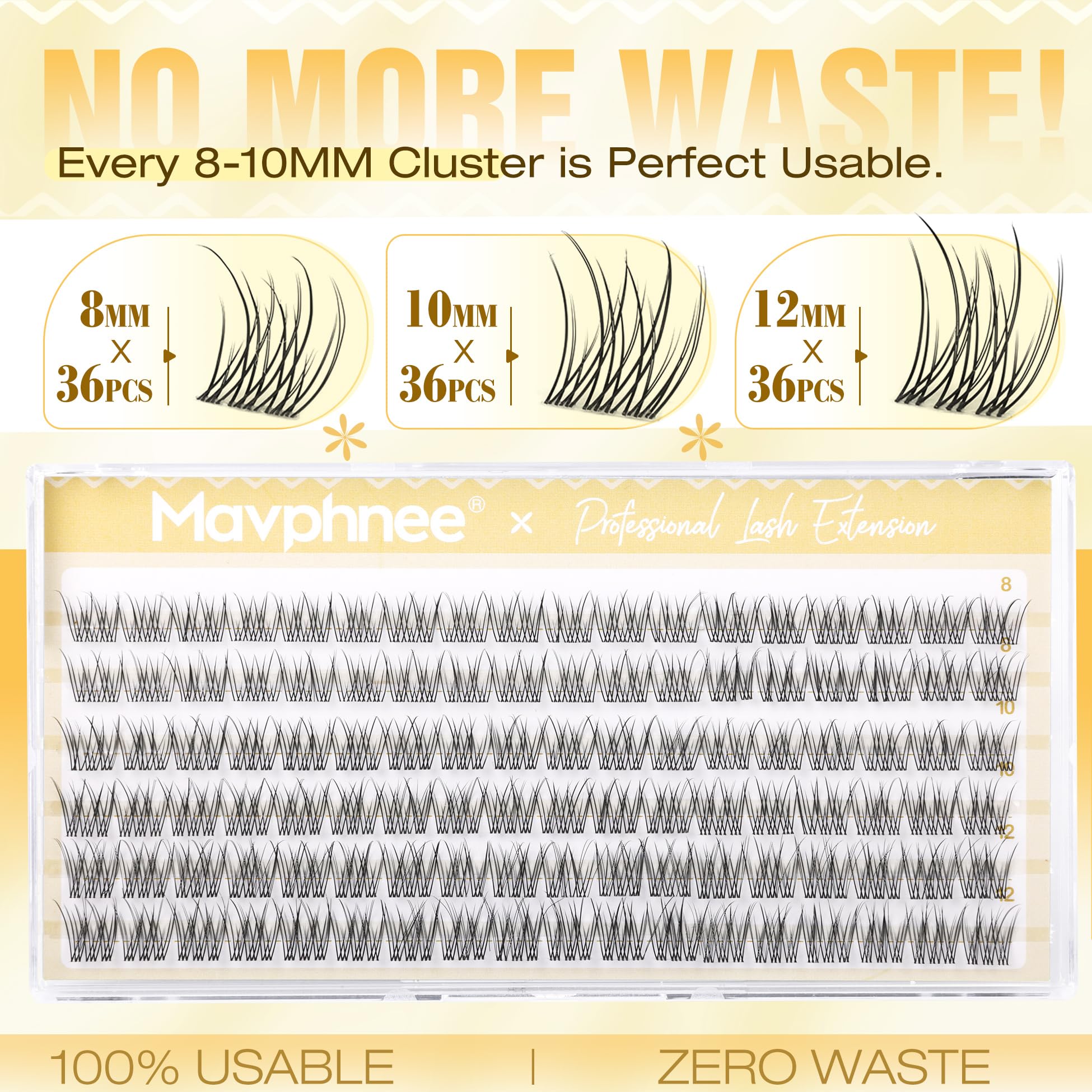 Mavphnee 108pcs pack gives multiple use options and replacements.
