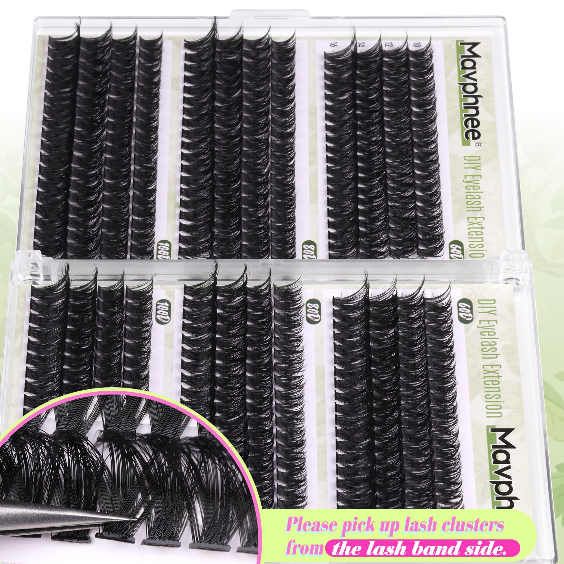 Mavphnee d-curly clusters in 10mm deliver subtle lift.