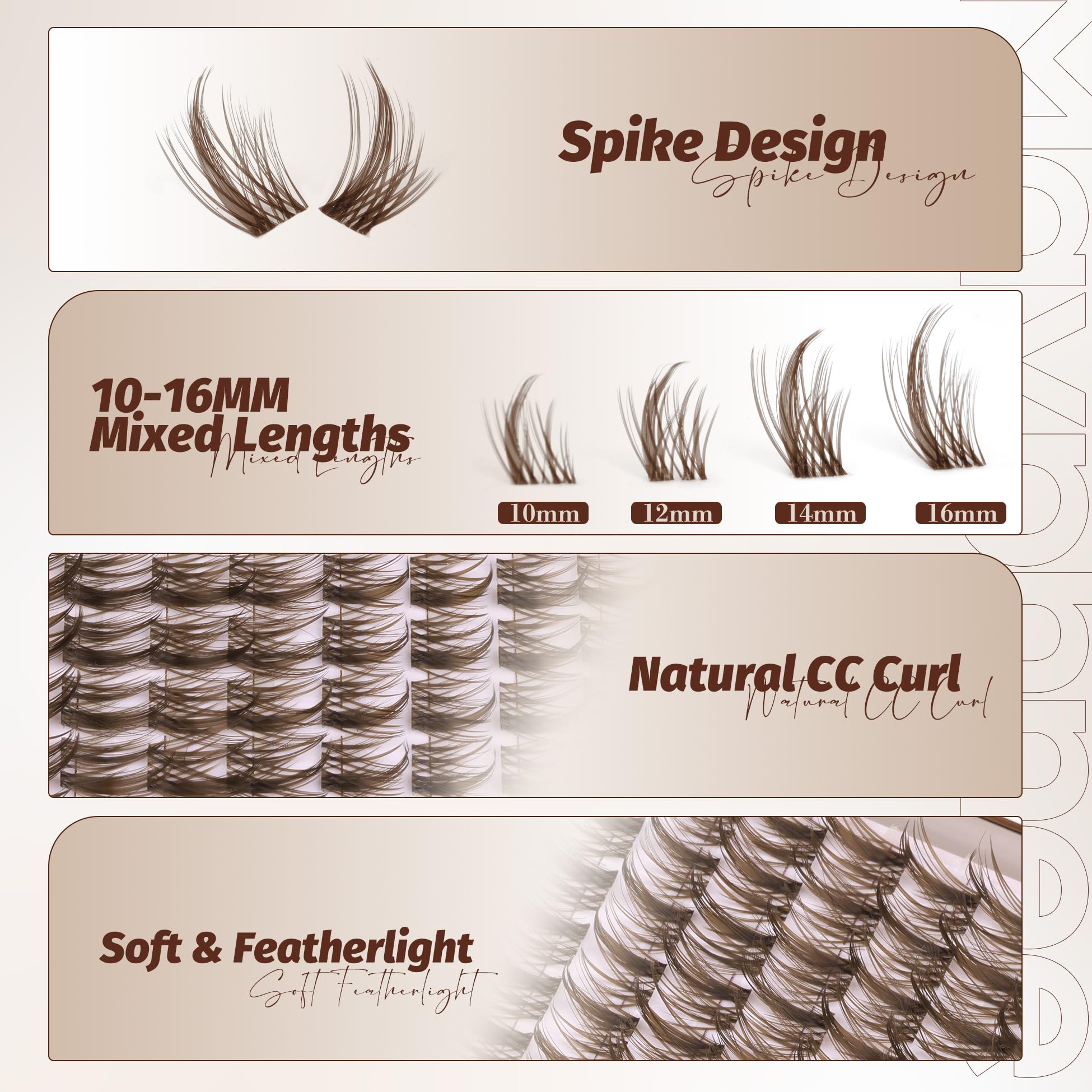 Mavphnee 120-pack lash clusters ideal for at-home DIY application