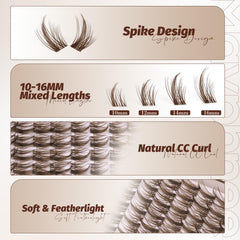 Mavphnee 120-pack lash clusters ideal for at-home DIY application