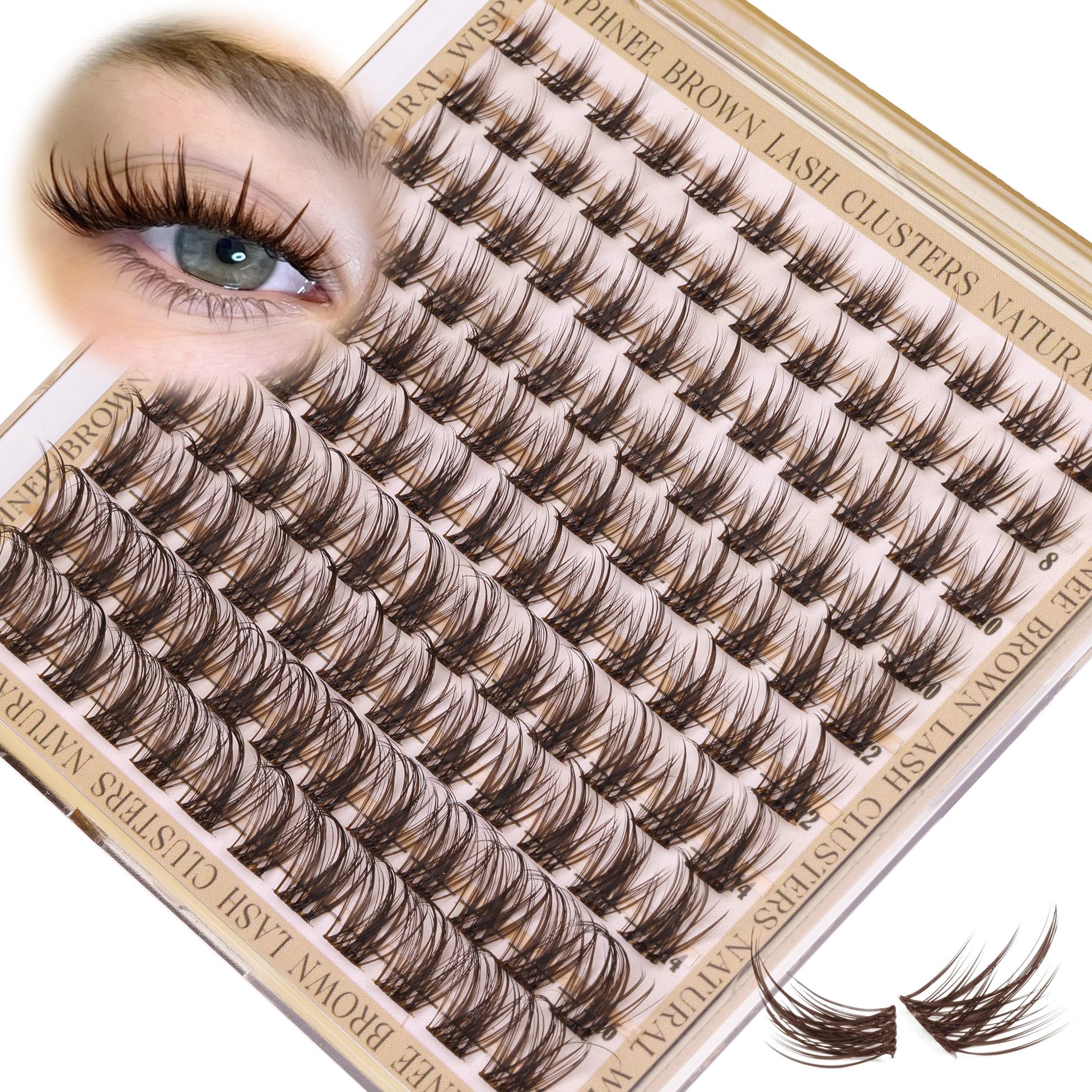Mavphnee 120-piece lash pack for versatile DIY looks.