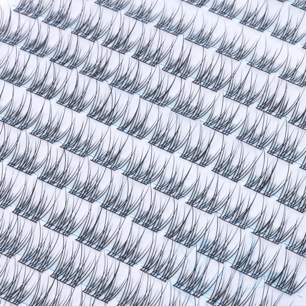 Mavphnee 168-pcs lash set close-up showing mixed lengths for natural look.