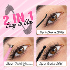 Mavphnee Bond brush close-up demonstrating precise curved tip for eye shaping.