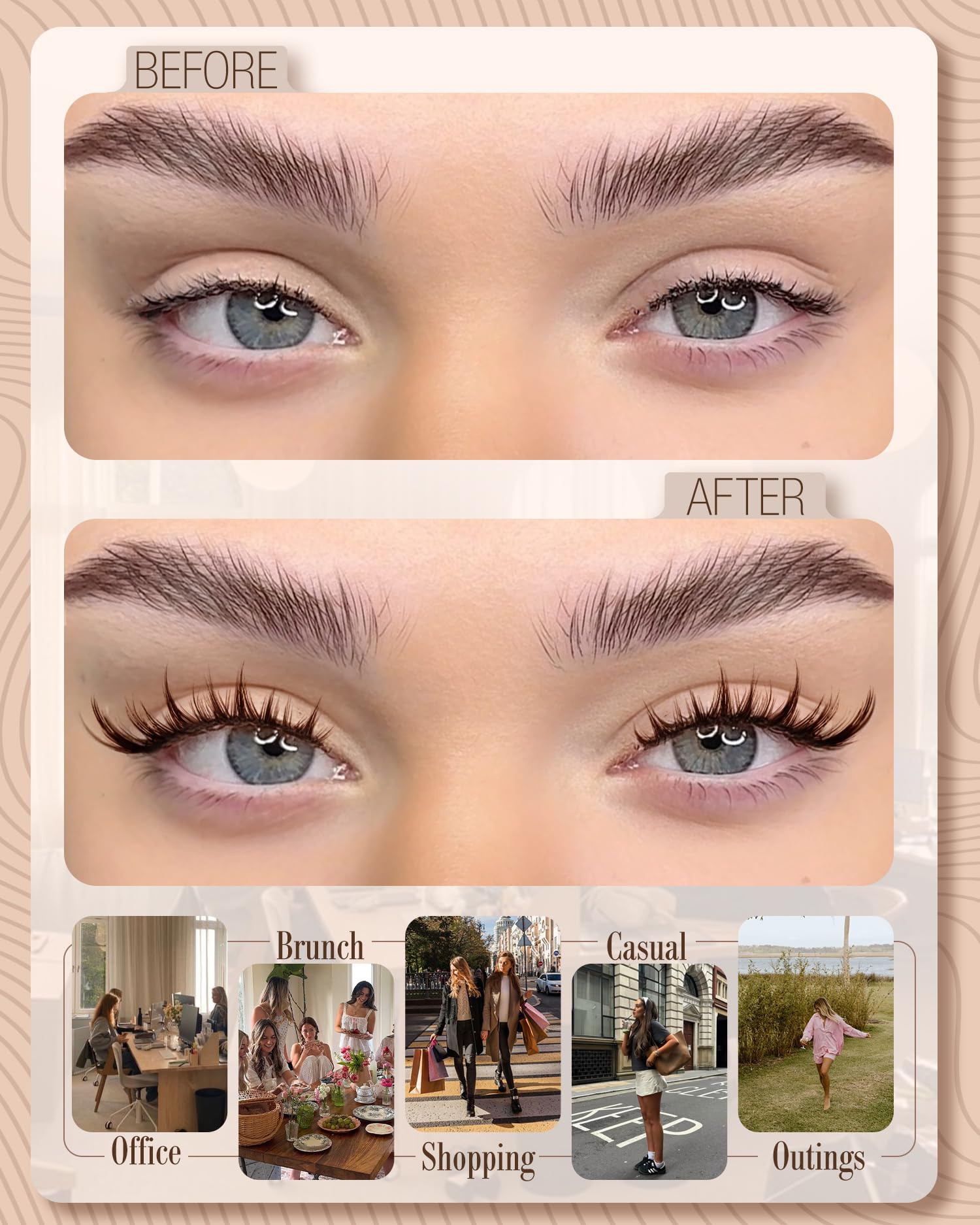 Mavphnee pre-mapped per eye ensures easy DIY application and symmetry.