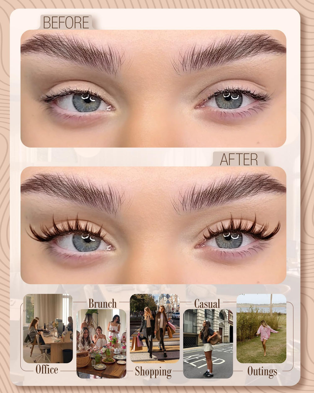 Mavphnee pre-mapped per eye ensures easy DIY application and symmetry.