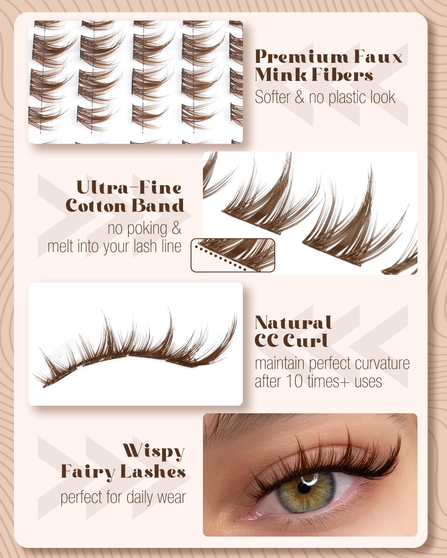 Mavphnee lightweight, flexible lashes stay comfortable and reusable across wears.
