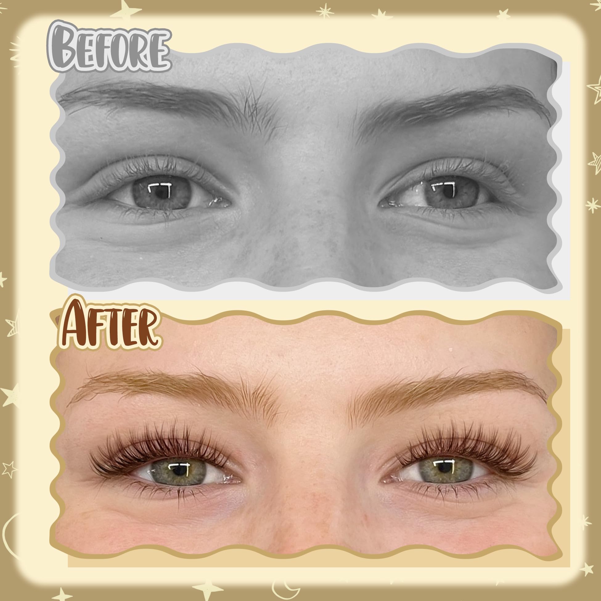 Mavphnee brown lash clusters 12mm pack close-up for fluttery volume