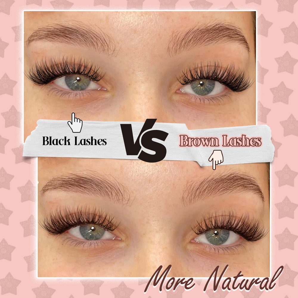 Mavphnee Brown Lash Clusters Kit offers 10-16mm lengths for customized looks.