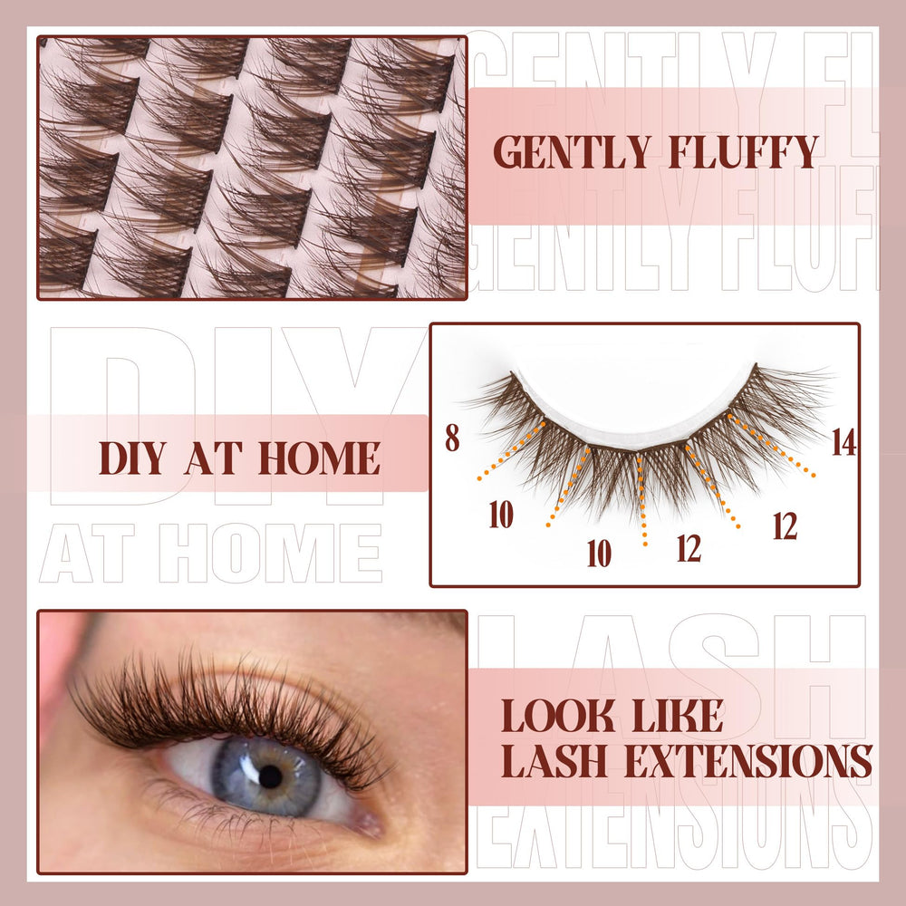 Mavphnee Reusable lash clusters resist shedding and hold shape.