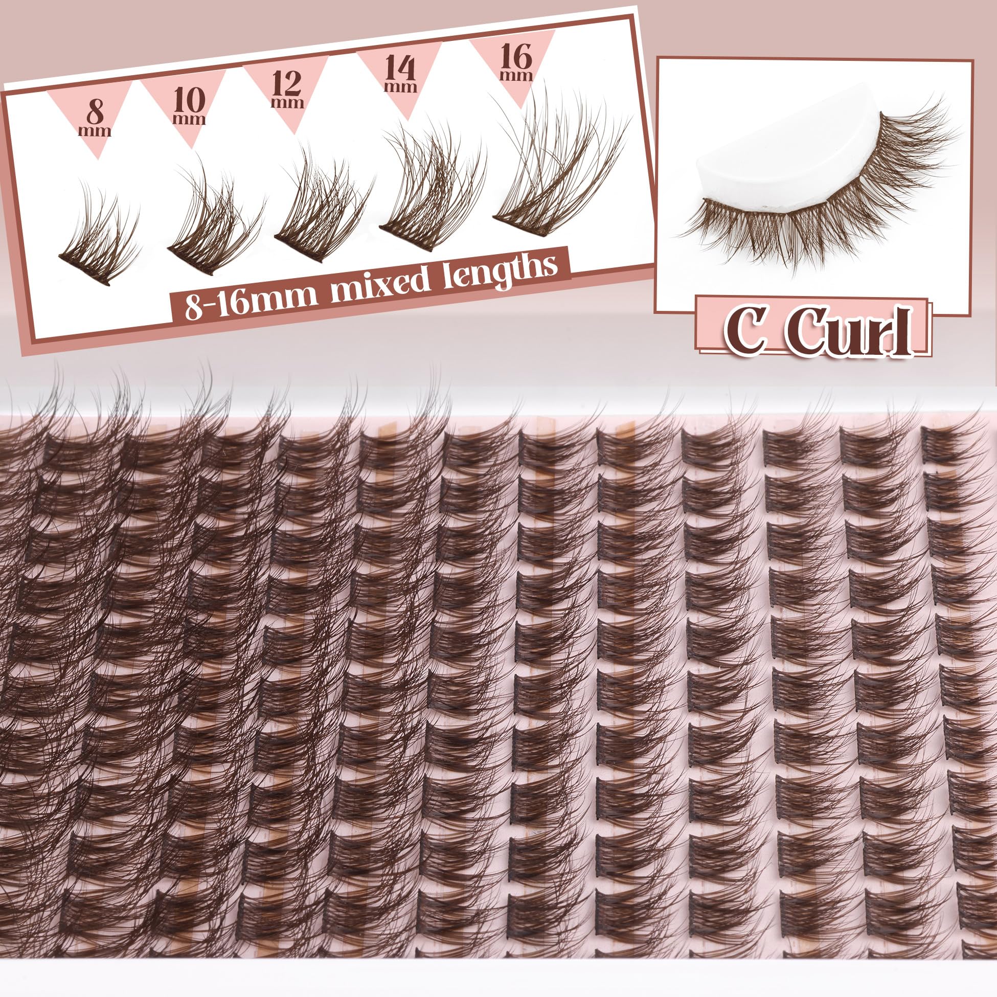 Mavphnee Brown Lash Kit is beginner-friendly for at-home use.