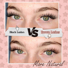 Mavphnee brown lash clusters natural appearance perfect for everyday makeup routines.