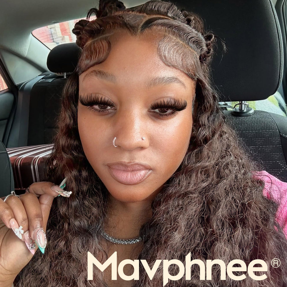 Mavphnee brown lash clusters reusable over 20 wears for value.