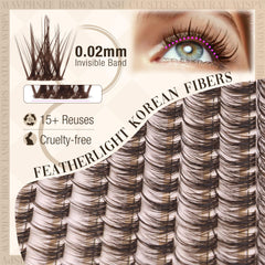 Mavphnee C-curly lash extensions lift and open the eyes.