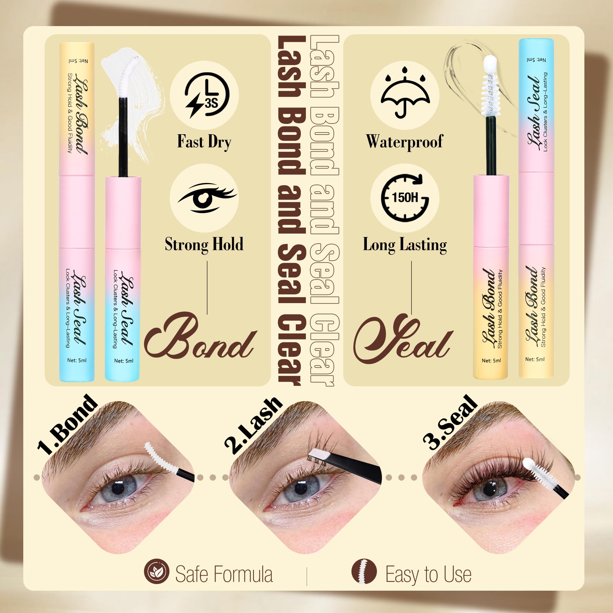 Mavphnee cat-eye or wispy layered look with brown clusters.
